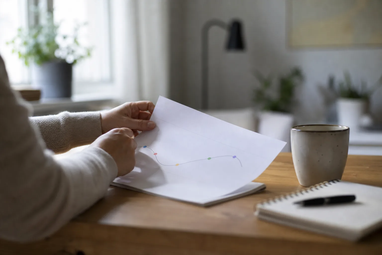 Kandidat som läser en testrapport med relativ skala i stället för en enskild poänggräns